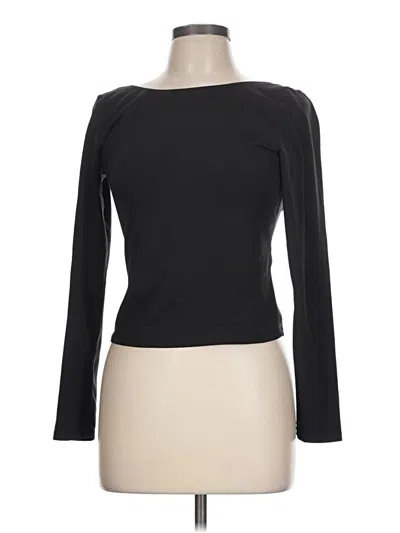Pre-owned Athleta Long Sleeve T-shirt In Black