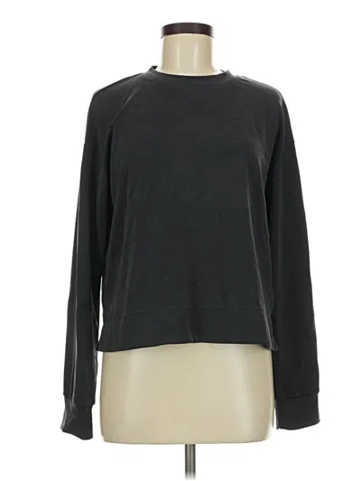 Pre-owned Athleta Long Sleeve T-shirt In Black