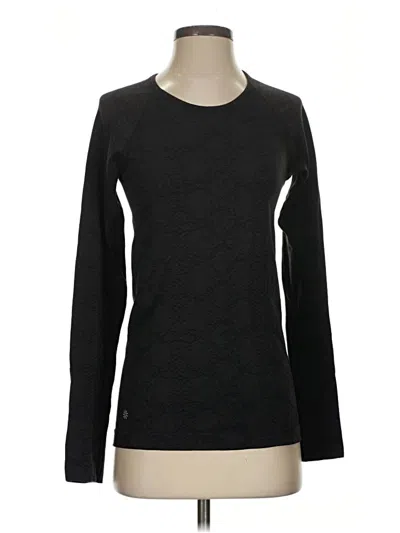 Pre-owned Athleta Long Sleeve T-shirt In Black