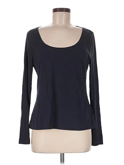 Pre-owned Athleta Long Sleeve T-shirt In Black