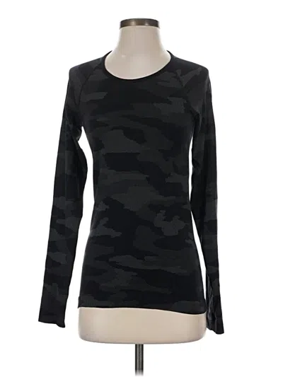 Pre-owned Athleta Long Sleeve T-shirt In Black