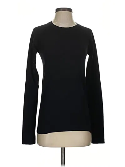 Pre-owned Athleta Long Sleeve T-shirt In Black