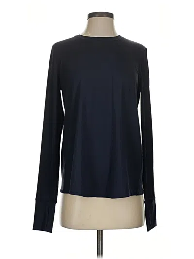 Pre-owned Athleta Long Sleeve T-shirt In Black