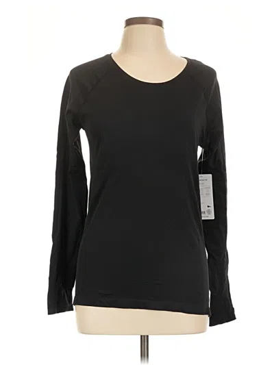 Pre-owned Athleta Long Sleeve T-shirt In Black