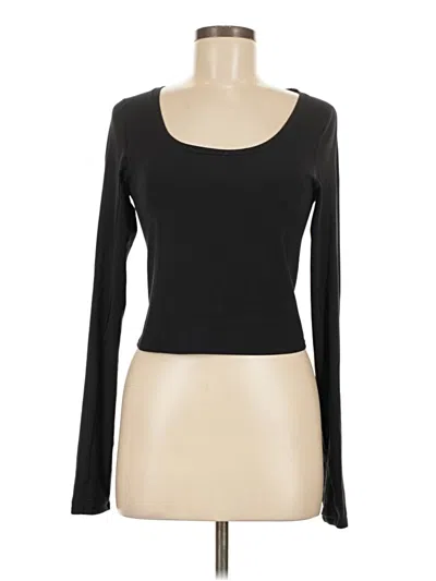 Pre-owned Athleta Long Sleeve T-shirt In Black