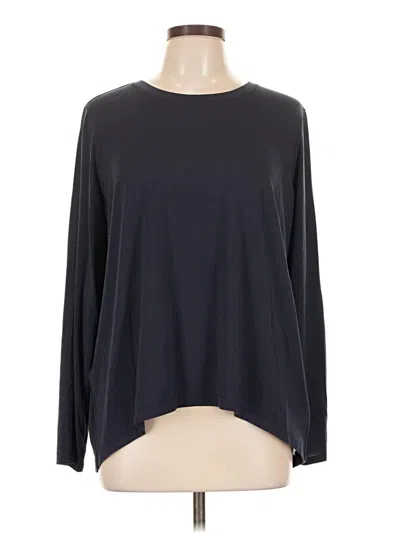 Pre-owned Athleta Long Sleeve T-shirt In Black