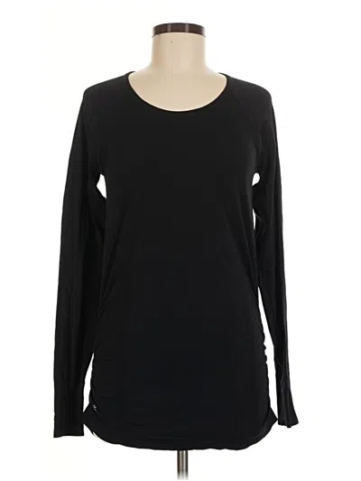 Pre-owned Athleta Long Sleeve T-shirt In Black