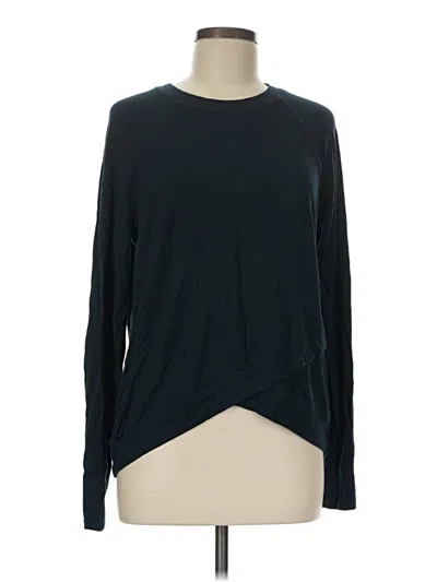 Pre-owned Athleta Long Sleeve T-shirt In Black