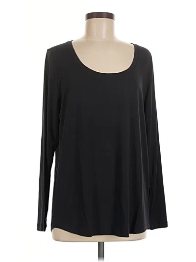 Athleta Long Sleeve T-shirt In Black