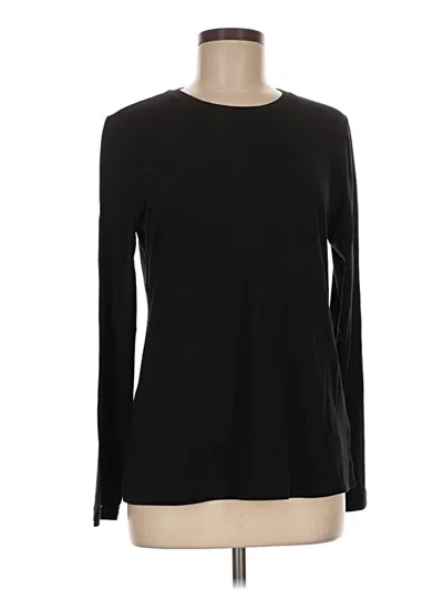 Pre-owned Athleta Long Sleeve T-shirt In Black
