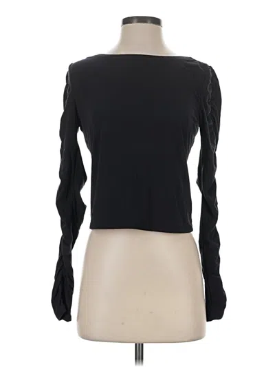 Pre-owned Athleta Long Sleeve T-shirt In Black