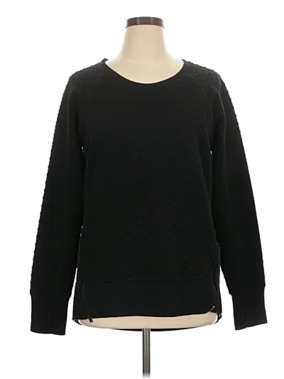 Pre-owned Athleta Long Sleeve T-shirt In Black