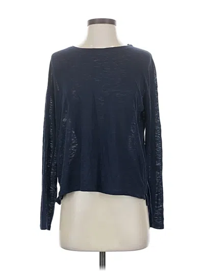 Pre-owned Athleta Long Sleeve T-shirt In Blue