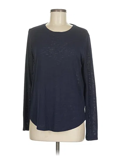 Pre-owned Athleta Long Sleeve T-shirt In Blue