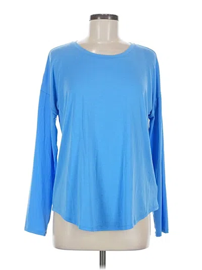 Pre-owned Athleta Long Sleeve T-shirt In Blue
