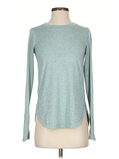 Pre-owned Athleta Long Sleeve T-shirt In Blue