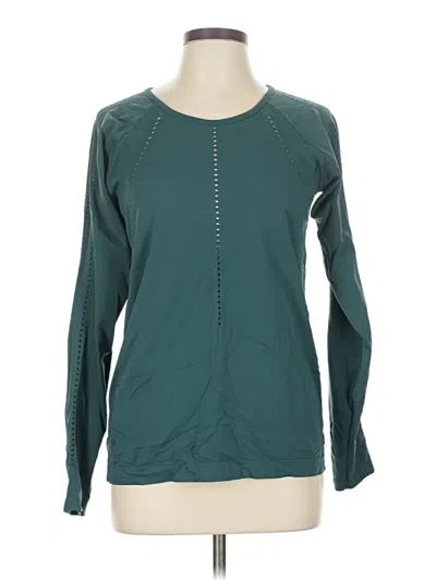 Pre-owned Athleta Long Sleeve T-shirt In Blue