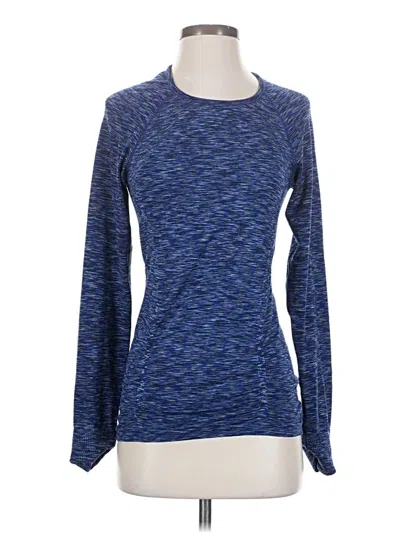 Pre-owned Athleta Long Sleeve T-shirt In Blue