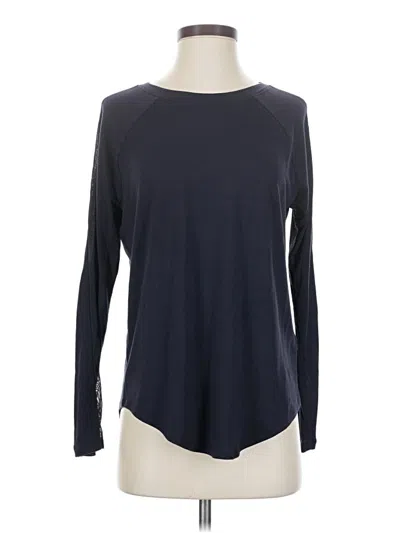 Pre-owned Athleta Long Sleeve T-shirt In Blue