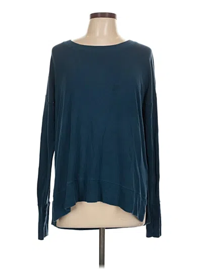 Pre-owned Athleta Long Sleeve T-shirt In Blue