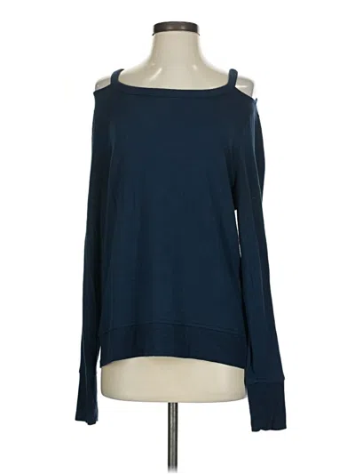 Pre-owned Athleta Long Sleeve T-shirt In Blue