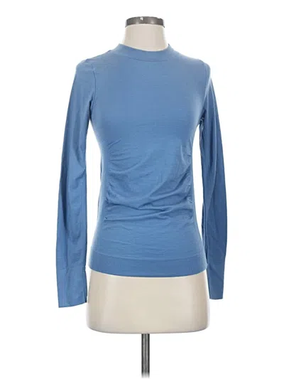 Pre-owned Athleta Long Sleeve T-shirt In Blue