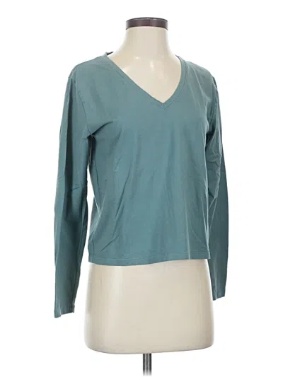Pre-owned Athleta Long Sleeve T-shirt In Blue