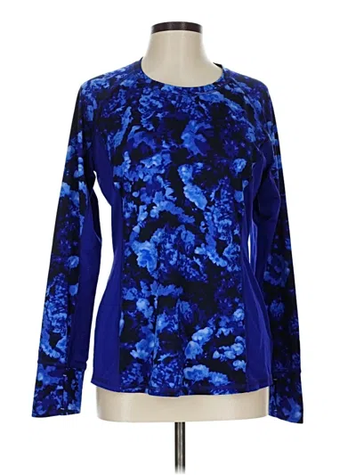 Pre-owned Athleta Long Sleeve T-shirt In Blue