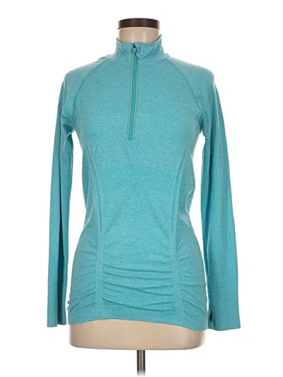 Pre-owned Athleta Long Sleeve T-shirt In Blue