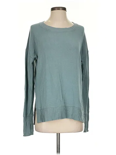Pre-owned Athleta Long Sleeve T-shirt In Blue