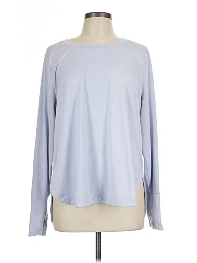 Pre-owned Athleta Long Sleeve T-shirt In Blue