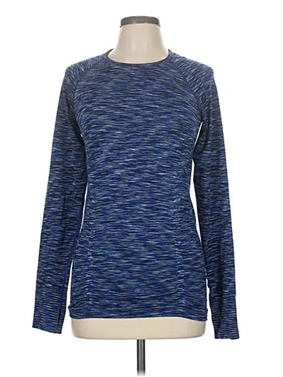 Pre-owned Athleta Long Sleeve T-shirt In Blue