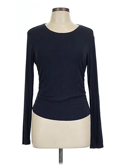 Pre-owned Athleta Long Sleeve T-shirt In Blue