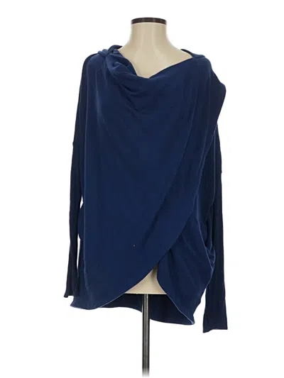 Pre-owned Athleta Long Sleeve T-shirt In Blue