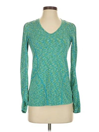 Pre-owned Athleta Long Sleeve T-shirt In Blue