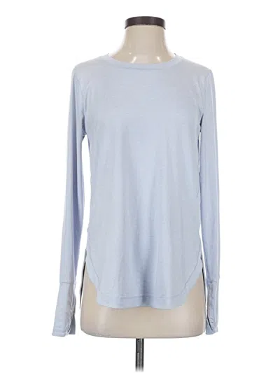Pre-owned Athleta Long Sleeve T-shirt In Blue
