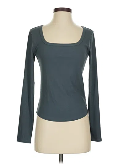 Pre-owned Athleta Long Sleeve T-shirt In Blue