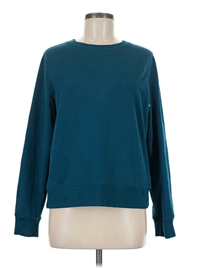 Pre-owned Athleta Long Sleeve T-shirt In Blue