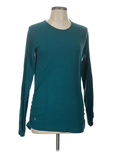 Pre-owned Athleta Long Sleeve T-shirt In Blue