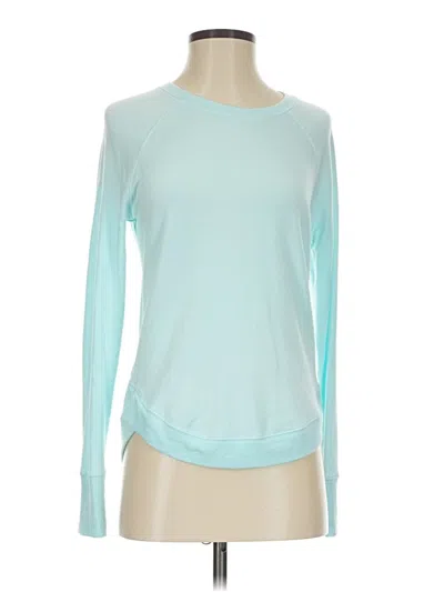 Pre-owned Athleta Long Sleeve T-shirt In Blue