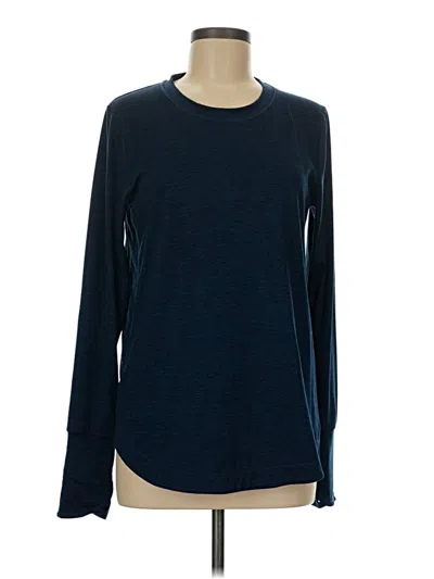 Pre-owned Athleta Long Sleeve T-shirt In Blue