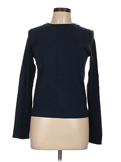 Pre-owned Athleta Long Sleeve T-shirt In Blue