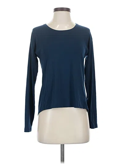 Pre-owned Athleta Long Sleeve T-shirt In Blue