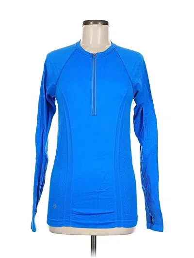 Pre-owned Athleta Long Sleeve T-shirt In Blue