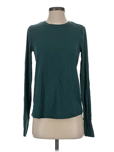 Pre-owned Athleta Long Sleeve T-shirt In Blue