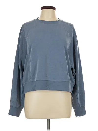 Pre-owned Athleta Long Sleeve T-shirt In Blue