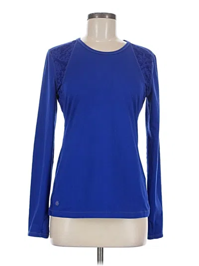Pre-owned Athleta Long Sleeve T-shirt In Blue