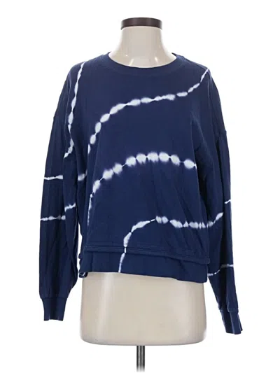 Pre-owned Athleta Long Sleeve T-shirt In Blue