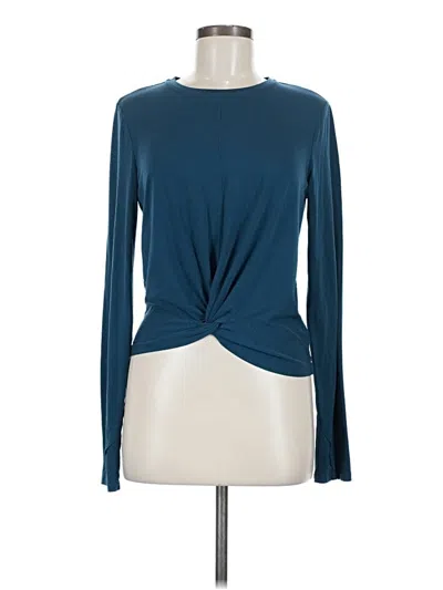 Pre-owned Athleta Long Sleeve T-shirt In Blue