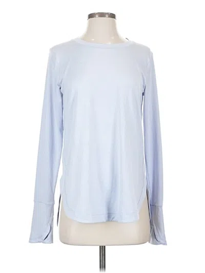 Pre-owned Athleta Long Sleeve T-shirt In Blue